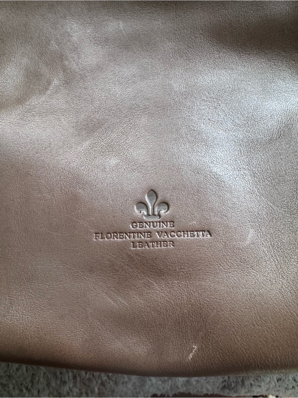 Dooney & Bourke Brown Florentine Leather Shoulder Bag - Picture 3 of 6
